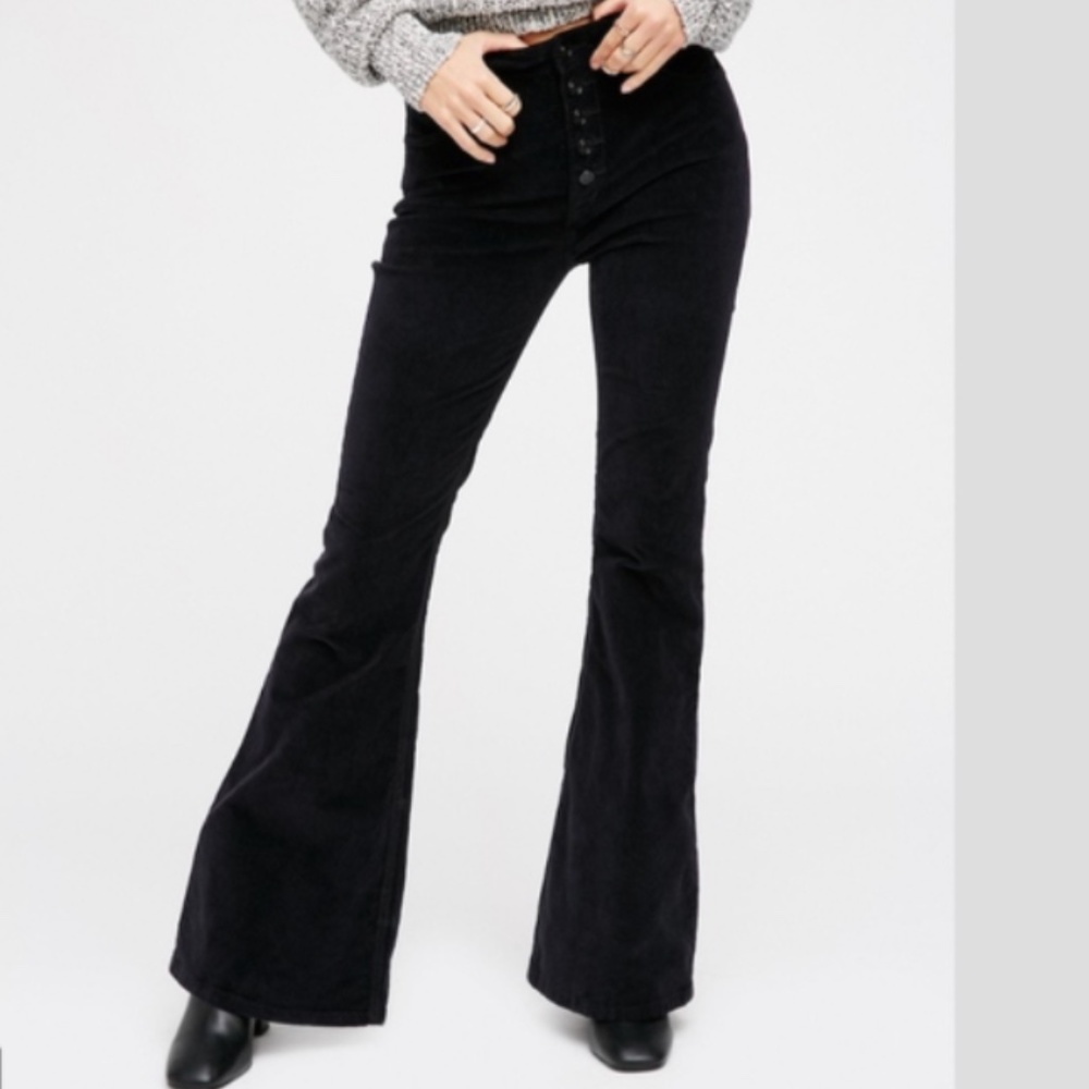 Free people Soma Midnight Cords Flare size 31